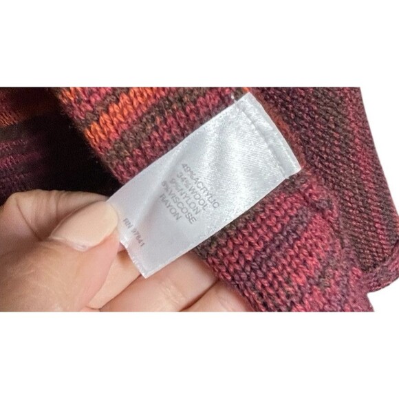 J Jill Cardigan Womens Size Small Orange‎ Brown Wool Long Sleeve Casual Career - Picture 5 of 9